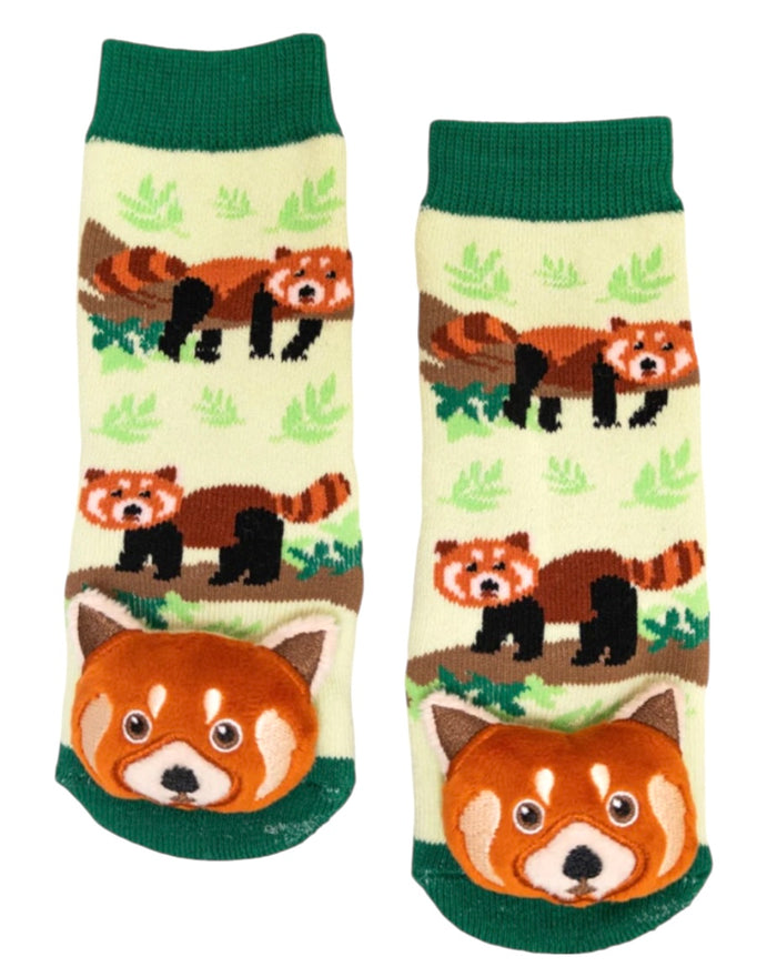 RED PANDA Unisex Gripper Bottom Socks MESSY MOOSE Brand
