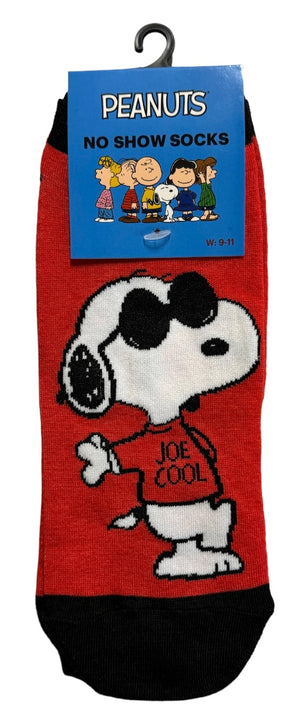 PEANUTS Ladies 1 Pair Of No Show Socks (CHOOSE PATTERN) - Novelty Socks And Slippers