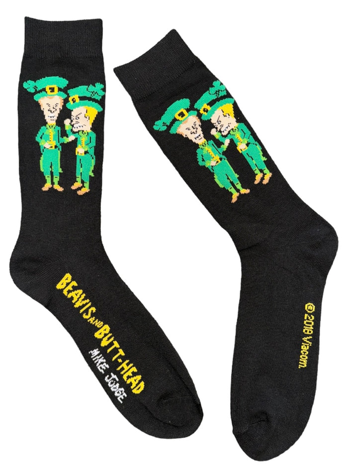 BEAVIS & BUTT-HEAD Men’s SAINT PATRICKS DAY Socks