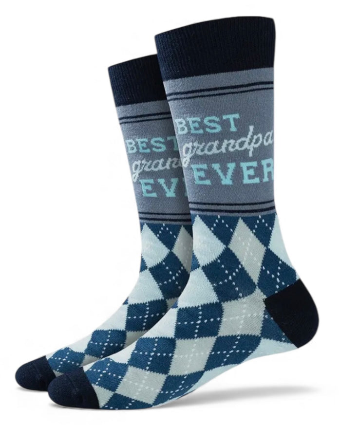 BEST GRANDPA EVER Men’s Socks Sock Harbor Brand