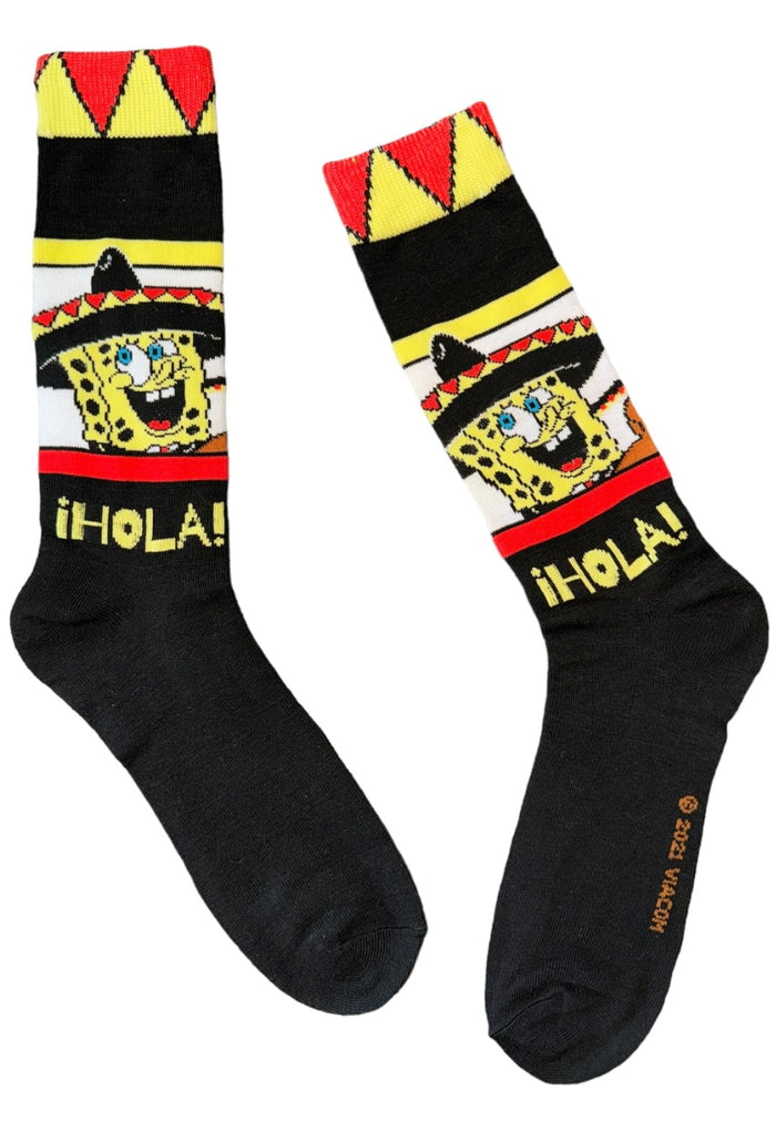 SPONGEBOB SQUAREPANTS Men’s Socks MARIACHI BOB ‘HOLA’