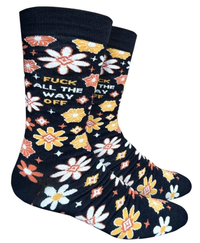 GROOVY THINGS CO Brand Men’s FUCK ALL THE WAY OFF Socks