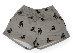 COMFIES LOUNGE PJ SHORTS Ladies ROTTWEILER Dog By E&S PETS - Novelty Socks And Slippers