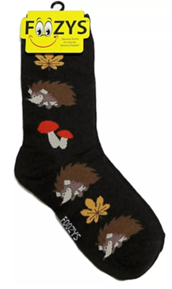 FOOZYS Brand Ladies HEDGEHOG & MUSHROOM Socks