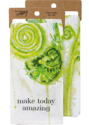 Primitives By Kathy ‘MAKE TODAY AMAZING’ Kitchen Tea Towel