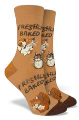 CAT LOAF Ladies Freshly Baked Socks Good Luck Sock Brand - Novelty Socks And Slippers