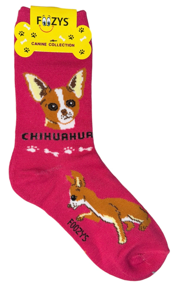 FOOZYS Brand Ladies CHIHUAHUA Dog Socks