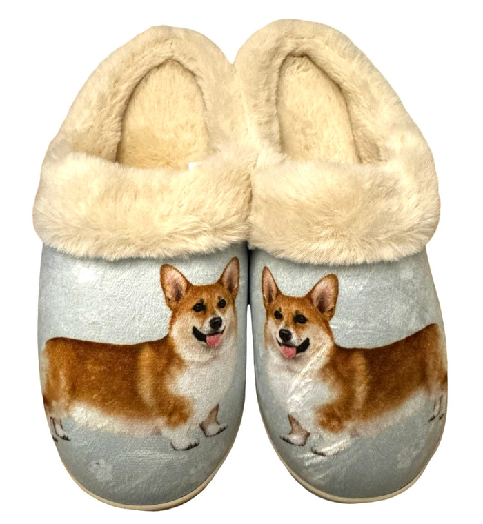 SNUGGS Memory Foam WELSH CORGI Dog Non Slip Slippers (Choose Size) By E&S Pets