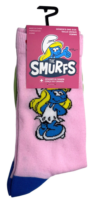 THE SMURFS Ladies Socks By PERRI’S Socks (Choose Style) - Novelty Socks And Slippers