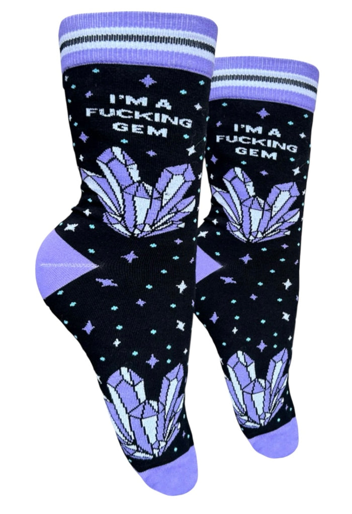 GROOVY THINGS Co. Brand Ladies I’M A FUCKING GEM Socks