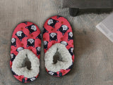 BLACK & WHITE TUXEDO CAT Ladies Non-Slip Slippers COMFIES BRAND By E&S Pets - Novelty Socks And Slippers