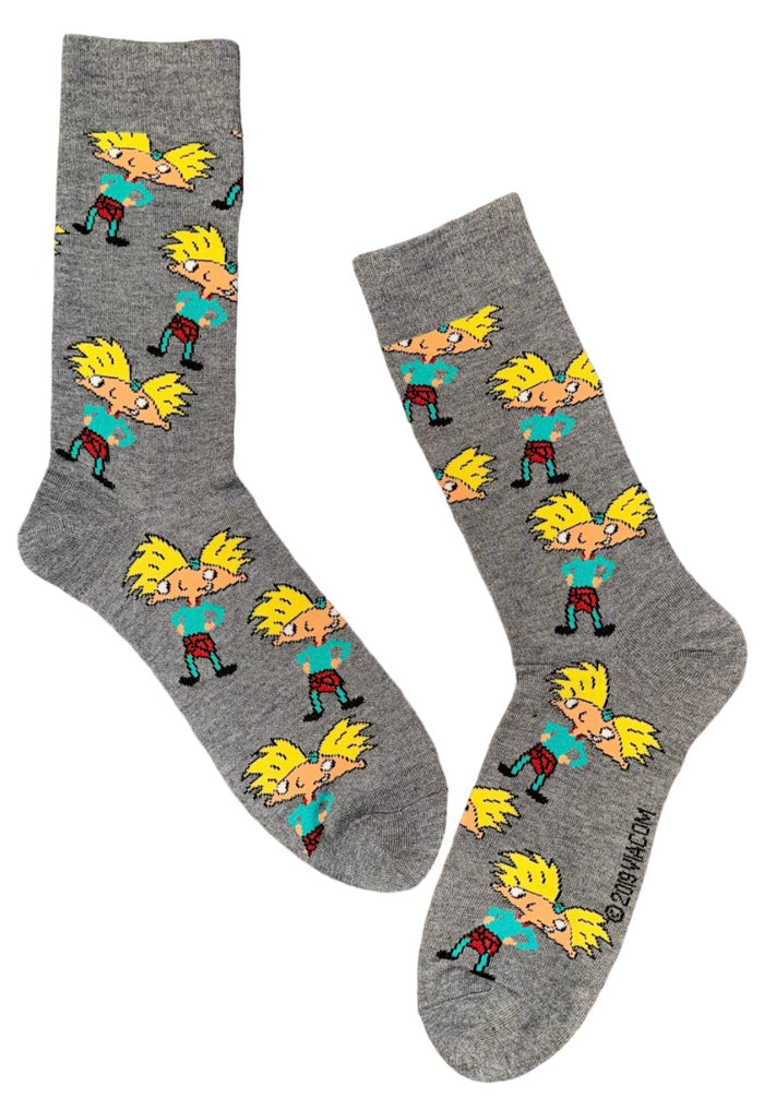 HEY ARNOLD Men’s Crew Socks NICKELODEON