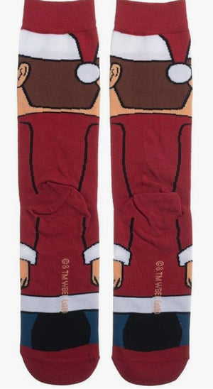 NATIONAL LAMPOON'S CHRISTMAS VACATION MEN’S CLARK GRISWOLD 360 SOCKS BIOWORLD BRAND