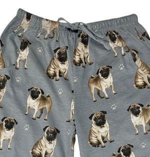 COMFIES UNISEX PUG DOG PAJAMA BOTTOMS E&S PETS (CHOOSE SIZE)