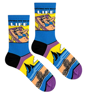 COOL SOCKS Brand Unisex LIVING MY BEST LIFE Socks