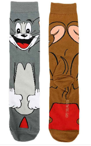 TOM & JERRY Men’s 360 Crew Socks BIOWORLD Brand