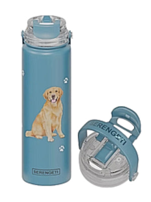 GOLDEN RETRIEVER Dog Stainless Steel 24 Oz. Water Bottle SERENGETI Brand By E&S Pets - Novelty Socks for Less