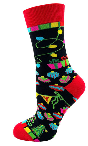 FABDAZ Brand Ladies FESTIVE AS FUCK CHRISTMAS Socks - Novelty Socks And Slippers