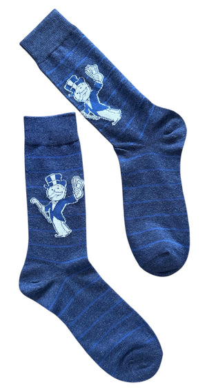MONOPOLY Board Game Men’s RICH UNCLE PENNYBAGS Socks - Novelty Socks And Slippers