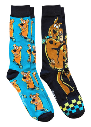 SCOOBY DOO Mens 2 Pair Of Socks Warner Bros. - Novelty Socks And Slippers