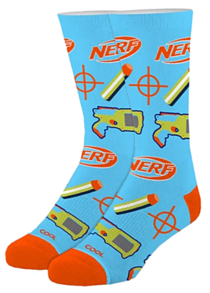 NERF BLASTERS Kids Unisex Socks Ages 7-10 COOL SOCKS Brand