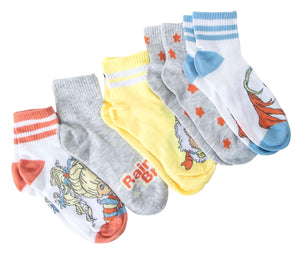 RAINBOW BRITE Ladies 5 Pair Of Socks STARLITE, ANGELFIRE - Novelty Socks And Slippers