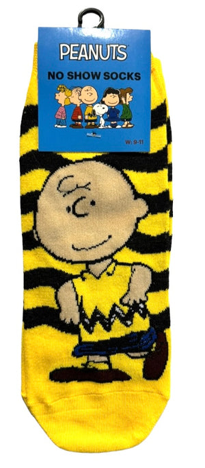 PEANUTS Ladies 1 Pair Of No Show Socks (CHOOSE PATTERN) - Novelty Socks And Slippers