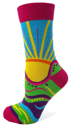 FABDAZ BRAND LADIES ‘SUNNY SIDE UP’ SOCKS - Novelty Socks for Less