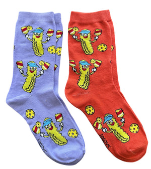 PICKLEBALL PLAYER Ladies 2 Pair Of Socks FOOZYS Brand - Novelty Socks And Slippers