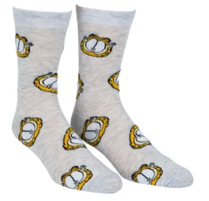GARFIELD & ODIE Men’s 2 Pair Of Socks ‘ASK ME IF I CARE’ - Novelty Socks And Slippers