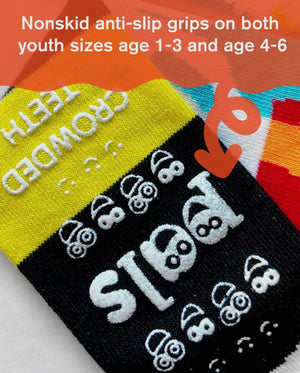 PALS SOCKS Brand Kids & ADULT Unisex SUSHI & SOY SAUCE Mismatched Socks (Choose Size) - Novelty Socks And Slippers