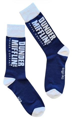 THE OFFICE TV SHOW Men’s DUNDER MIFFLIN PAPER COMPANY Inc. Socks - Novelty Socks And Slippers