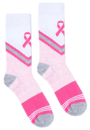 PARQUET Brand Ladies BREAST CANCER Socks PINK RIBBON AWARENESS - Novelty Socks And Slippers