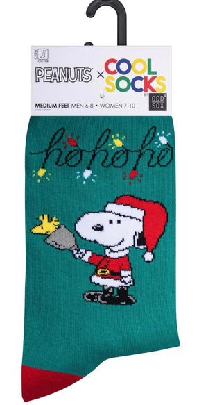 PEANUTS Unisex CHRISTMAS Socks ‘SNOOPY CLAUS’ COOL SOCKS Brand 'HO HO HO'