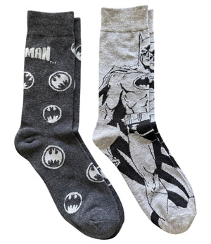 DC COMICS BATMAN Men’s 2 Pair Of Socks Batman Logo - Novelty Socks And Slippers