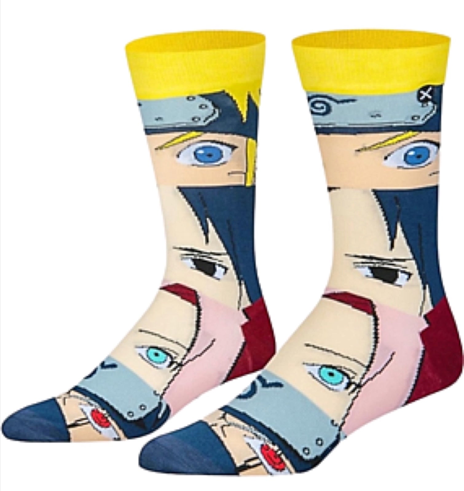 Herren-Socken Naruto Classic – Sportsocken In Blau/Gelb Für Gr. 39-42, Für Empfindliche Haut