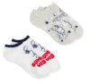 PEANUTS Ladies 2 Pair of SNOOPY PATRIOTIC No Show Socks ‘SUMMER VIBES’ - Novelty Socks And Slippers