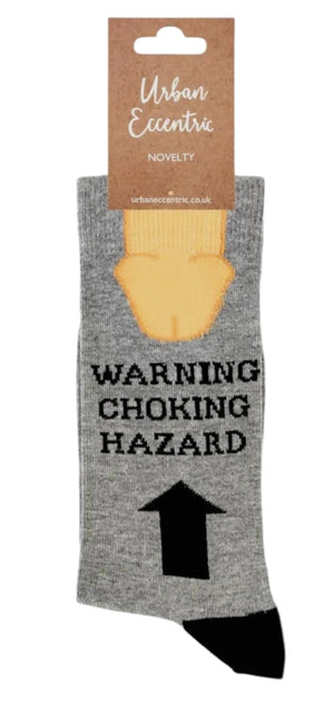 URBAN ECCENTRIC Brand Unisex BIG DICK Socks ‘WARNING CHOKING HAZARD’