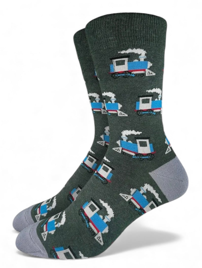 TRAIN LOCOMOTIVE Men’s Socks Good Luck Sock Brand - Novelty Socks And Slippers