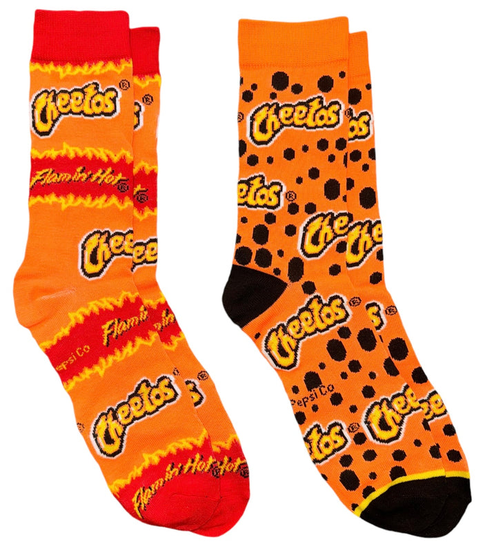 FLAMIN’ HOT CHEETOS Unisex 2 Pair Of Socks ODD SOX Brand