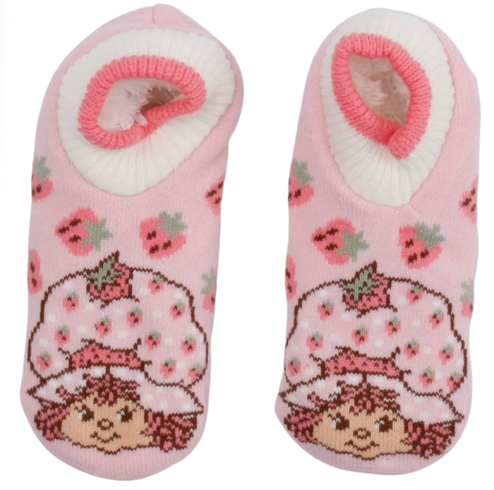 STRAWBERRY SHORTCAKE Ladies Shortie Gripper Bottom Slipper Socks