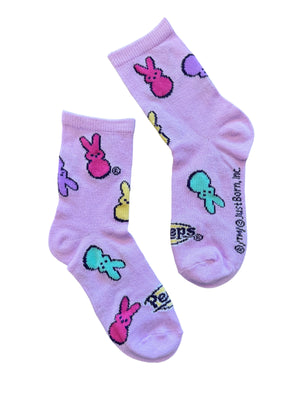PEEPS MARSHAMALLOW Candy Unisex Kids Easter Socks Shoe Size 10-4 - Novelty Socks And Slippers