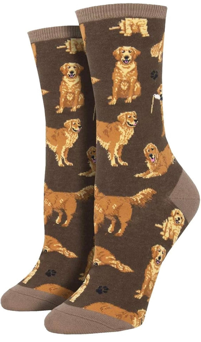 SOCKSMITH Brand Ladies GOLDEN RETRIEVER Dog Socks