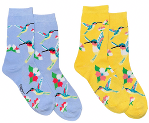 FOOZYS Brand Ladies HUMMINGBIRD 2 Pair Of Socks - Novelty Socks And Slippers