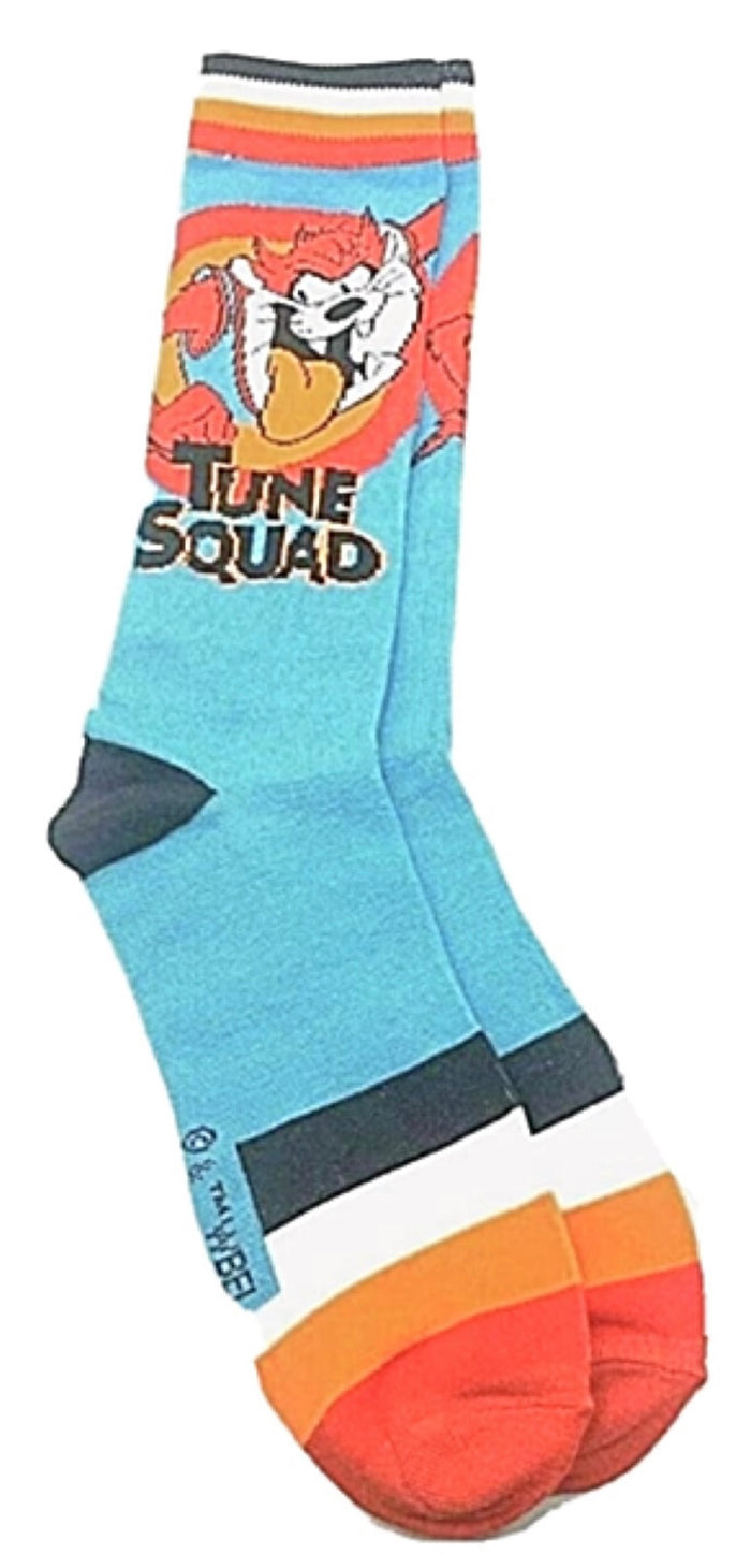 LOONEY TUNES SPACE JAM Men’s Socks TASMANIAN DEVIL ‘TUNE SQUAD’