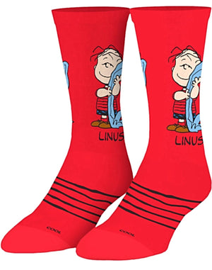 PEANUTS Unisex LINUS & HIS BLANKET Socks COOL SOCKS Brand - Novelty Socks for Less
