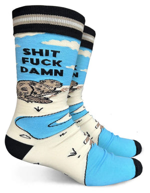 GROOVY THINGS CO Brand Men’s SHIT FUCK DAMN Socks