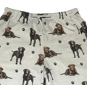 COMFIES UNISEX CHOCOLATE LABRADOR PAJAMA BOTTOMS E&S PETS (CHOOSE SIZE)