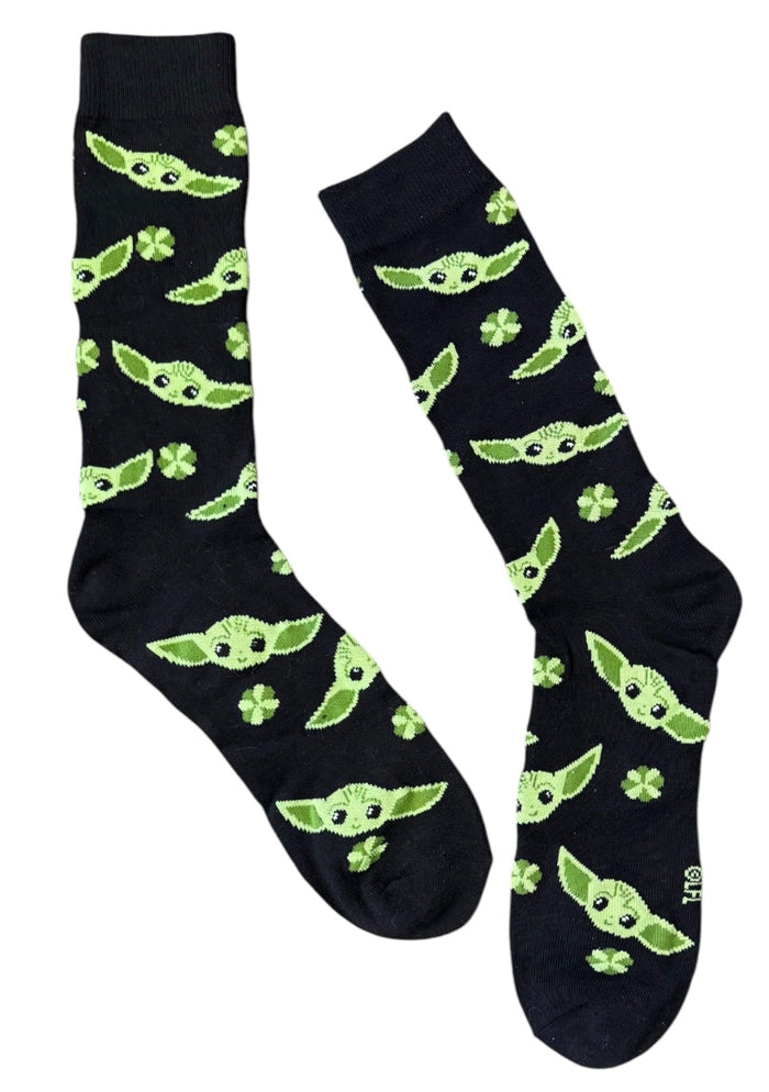 STAR WARS THE MANDALORIAN Men’s BABY YODA ST. PATRICKS DAY Socks