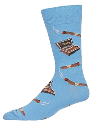 Memoi Brand Men’s CIGAR Socks - Novelty Socks And Slippers